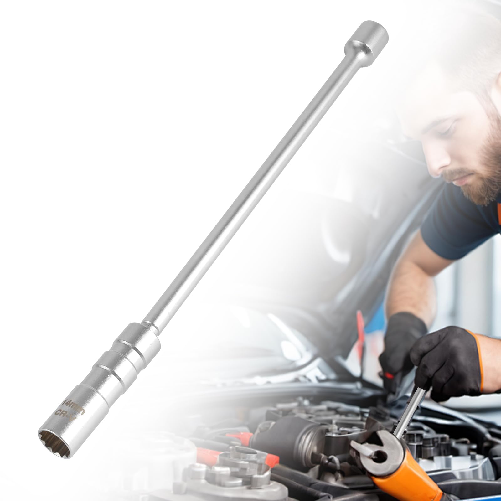 GUUFOO 14mm Auto Zündkerzen Wechsel,Dunnwandig Magnetischer Zündkerzenschlüssel mit 360° drehung incl,Flexibel Zündkerzenschlüssel Satz Werkzeuge zum Entfernen von Zündkerzen GUUFOO 14mm Auto Zündkerzen Wechsel,Dunnwandig Magnetischer Zündkerzenschlüssel mit 360° drehung incl,Flexibel Zündkerzenschlüssel Satz Werkzeuge zum Entfernen von Zündkerzen von GUUFOO