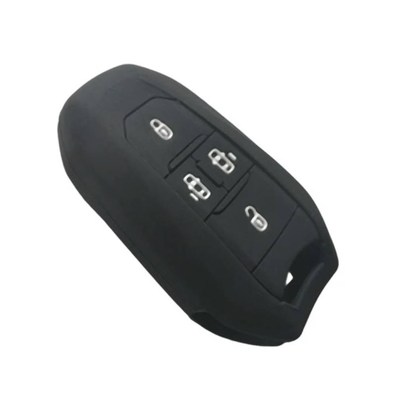 GUYFAM Autoteile Schlüsselabdeckung für P-EUGEOT Traveller Expert für C-itroen MPV Automatische elektrische Tür Jumpy Dispatch SpaceTourer Autoschlüssel-Hülle - Schwarz 4 Tasten von GUYFAM