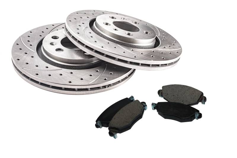 Sport Bremsscheiben 2-teiliges Set mit Bremsbeläge Kompatibel mit OPEL CORSA D 2006 2007 2008 2009 2010 2011 2012 2013 2014 - Vorderachse - Belüftet - 0354GV - Außendurchmesser 257mm - Lochanzahl 4 von GV-ZONE