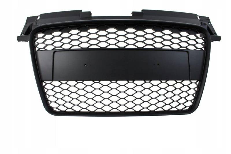 Sportgrill vorne kompatibel mit Audi TT 8J RS-Style glänzend schwarz 2006 2007 2008 2009 2010 2011 2012 2013 2014 GV-4400 Frontgrill Front Central Grill Sport Honeycomb Mesh Kühlergrill Sport von GV-ZONE