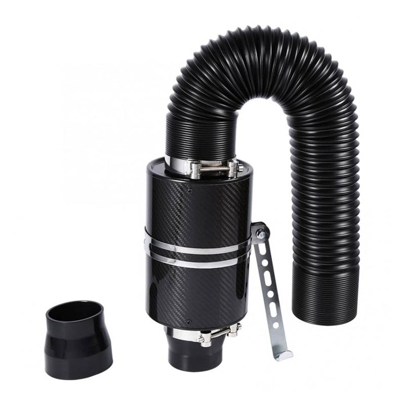 GVGMTAEAVZ Universalauto 3 '' Kohlefaser Kaltluftfilter Futtermitteleinschluss Einzugsinduktionsrohrschlauch Kit Kaltlufteinlass Automobiles Übersee Auto-Lufteinlass von GVGMTAEAVZ