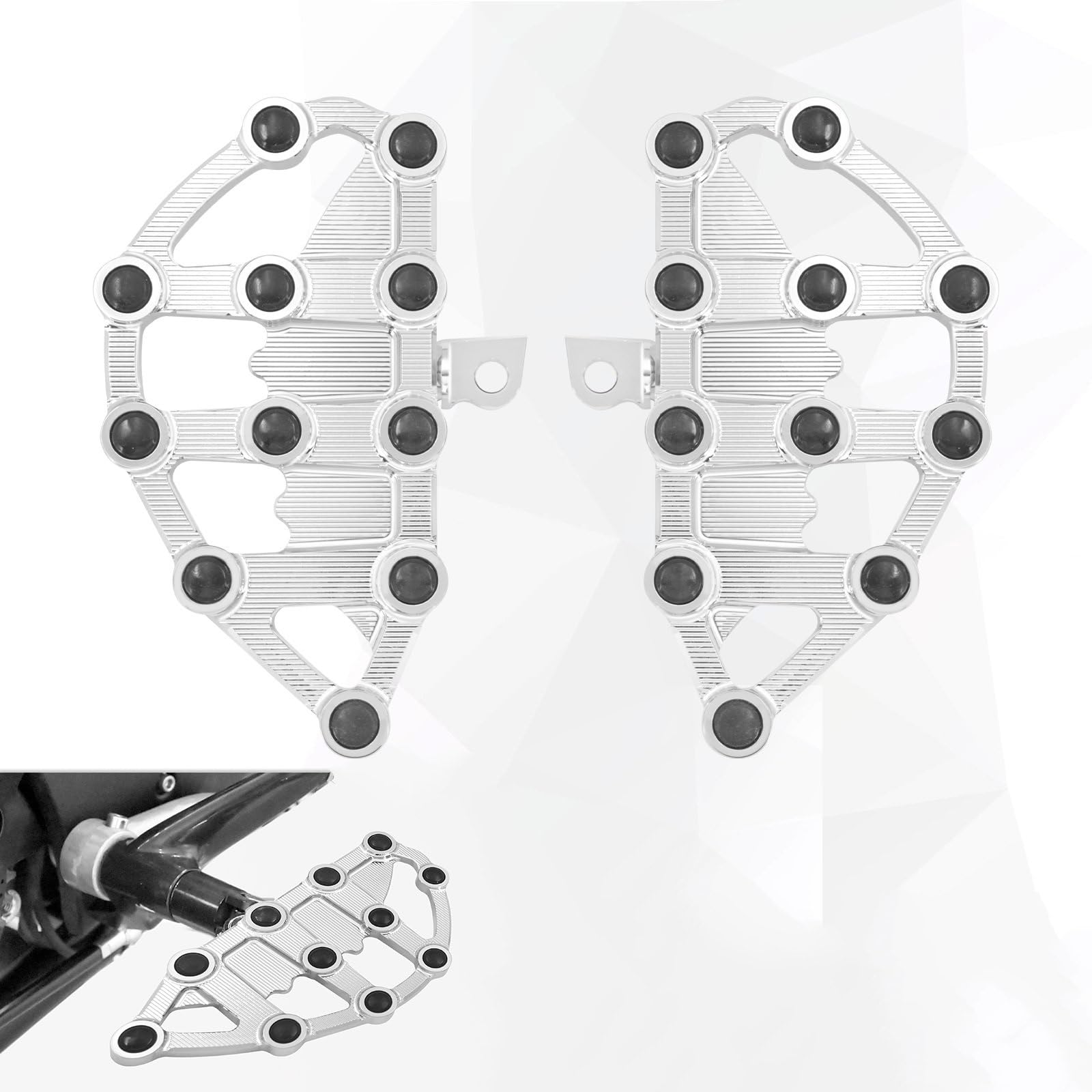 Motorrad Hinten Fußstütze Passagier Nicht-Slip Fußstütze Pedal Für H&Arley Softail Dyna Touring Sportster FLH Motorrad Hinten Fußstütze Passagier Nicht-Slip Fußstütze Pedal Für H&Arley Softail Dyna Touring Sportster FLH von GWGTHVNVTB