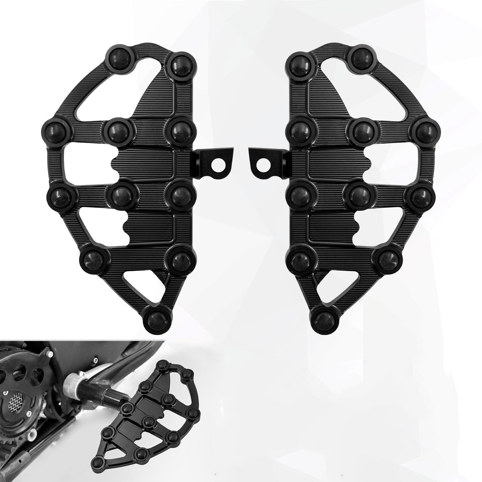 Motorrad Hinten Fußstütze Passagier Nicht-Slip Fußstütze Pedal Für H&Arley Softail Dyna Touring Sportster FLH Motorrad Hinten Fußstütze Passagier Nicht-Slip Fußstütze Pedal Für H&Arley Softail Dyna Touring Sportster FLH von GWGTHVNVTB