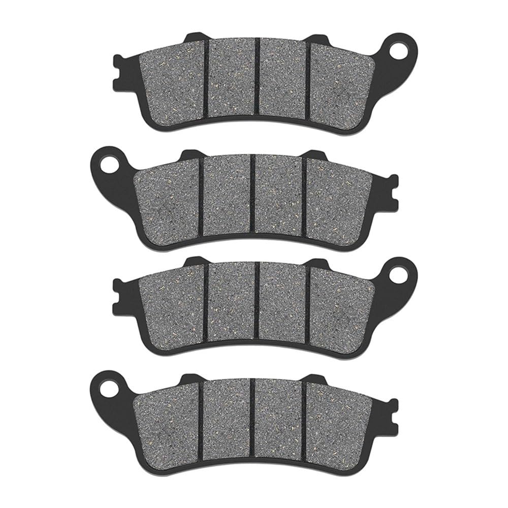 Geeignet for HondaStreetBike XL1000 XL1000 Nicht-ABS-Modelle 1999-2006, Motorrad-Bremsbeläge vorne und hinten(2 Pairs) von GXAOeUX