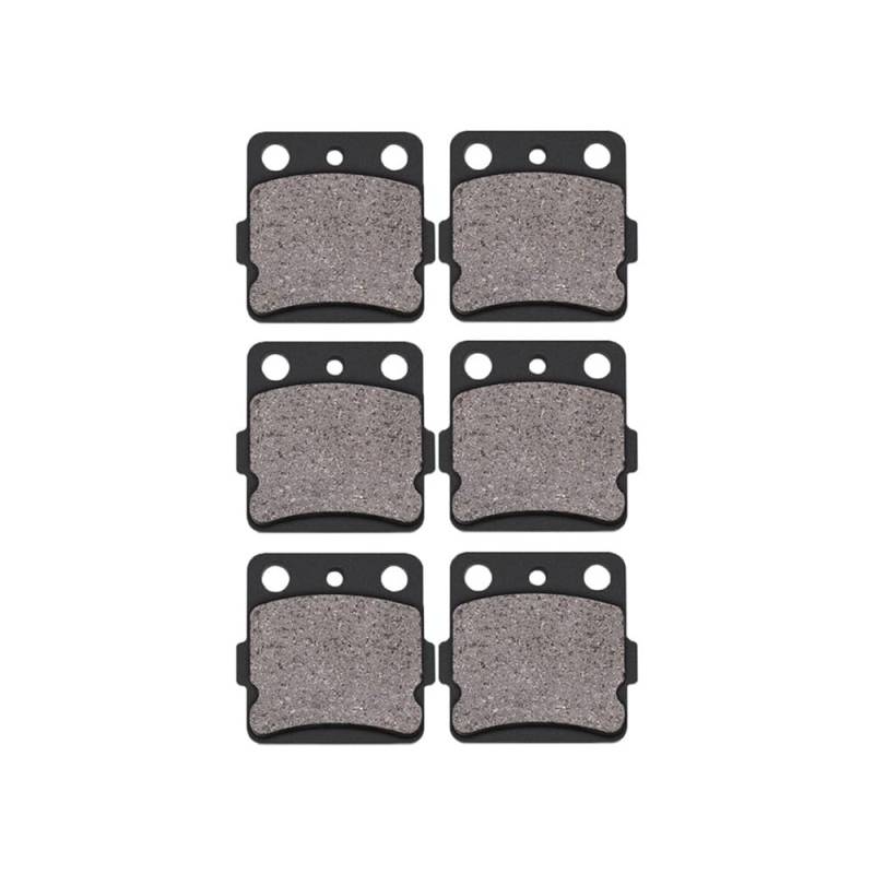 Geeignet for vordere und hintere Bremsbeläge von AATC200 ATC250 TRX250 TRX300 TRX400 und anderen Motorradmodellen(3 Pairs) von GXAOeUX