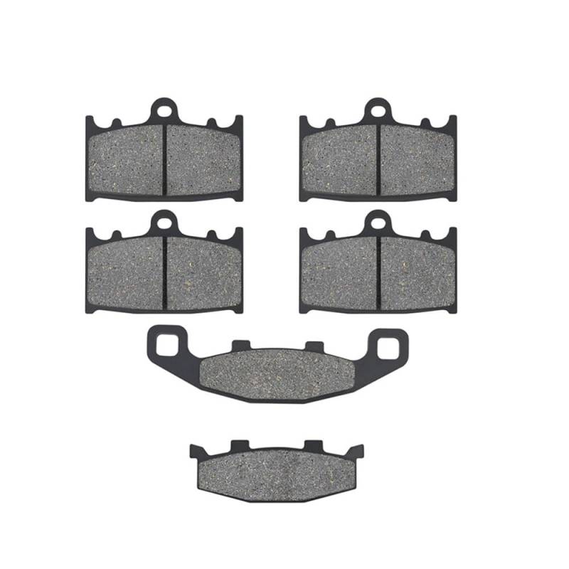 Motorrad-Bremsbeläge vorne und hinten, kompatibel mit Straßenauto-Modellen K ZZ-R400 ZX600 D GPz 900 ZR1100A Zephyr 1100 C ZX11(1 Set) von GXAOeUX