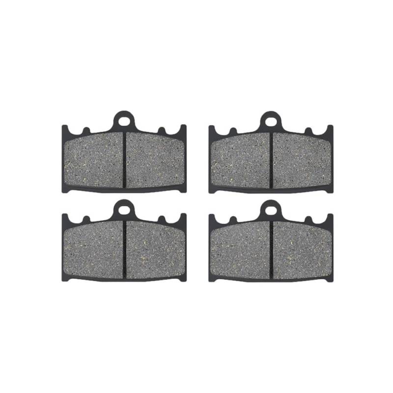 Motorrad-Bremsbeläge vorne und hinten, kompatibel mit Straßenauto-Modellen K ZZ-R400 ZX600 D GPz 900 ZR1100A Zephyr 1100 C ZX11(2 Pairs Front) von GXAOeUX