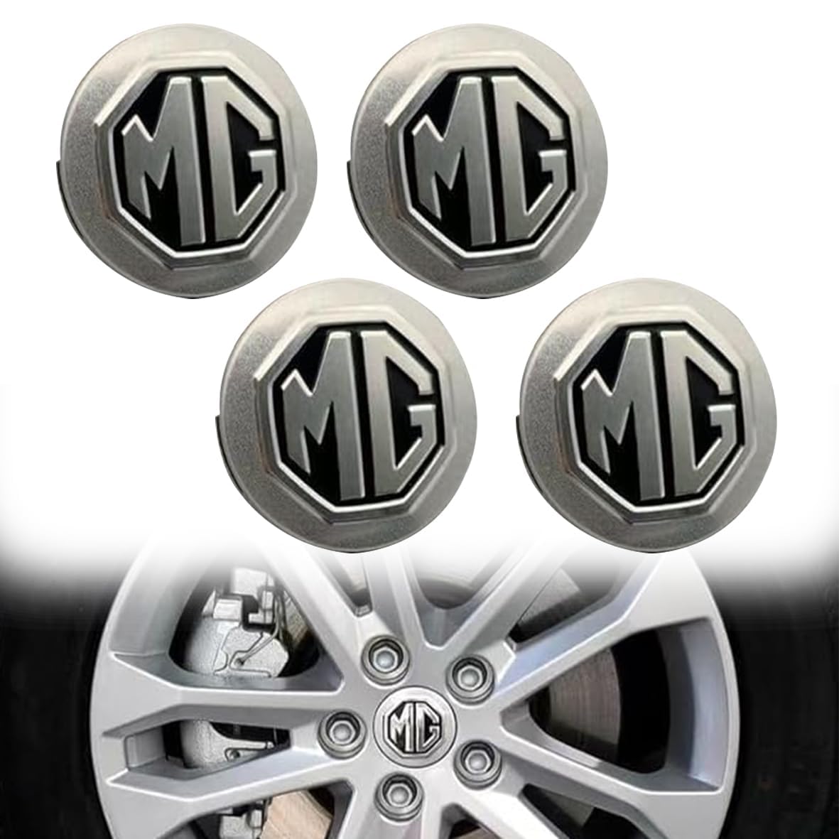 4 Stück 56mm Auto Radnabenkappen Nabendeckel für MG ZS EV, Radnabenabdeckung Center Felgendeckel Radkappen Wheel Caps 4 Stück 56mm Auto Radnabenkappen Nabendeckel für MG ZS EV, Radnabenabdeckung Center Felgendeckel Radkappen Wheel Caps von GXDFC