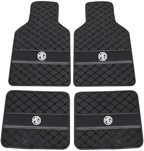 Auto Leder Fußmatten für MG HS 2018 2019 2020 2021 2022 2023 2024 2025, Allwetter Wasserdicht rutschfeste Abriebfest Bodenmatten Set Teppiche Schutz Zubehör,Black Auto Leder Fußmatten für MG HS 2018 2019 2020 2021 2022 2023 2024 2025, Allwetter Wasserdicht rutschfeste Abriebfest Bodenmatten Set Teppiche Schutz Zubehör,Black von GXDFC