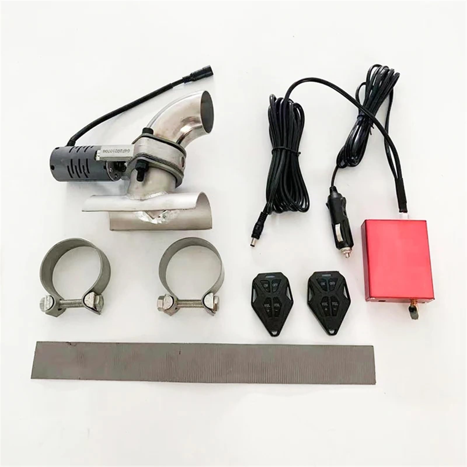 Auto-Auspuff-Sound-Ventilwechsel-Klemmrohr ohne Schweißgeräusche, einstellbares Modifikationsset(63mm) von GXRQLHYZ