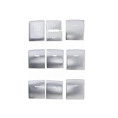Auto Innenteile Für T&oyota CHR 2016-2021 Lifter Button Autoschalter 10 STÜCKE Fenstergläser Motor Start Stop Gangschaltung Panel AC Abdeckung Rahmenverkleidung(2) von GXSAI