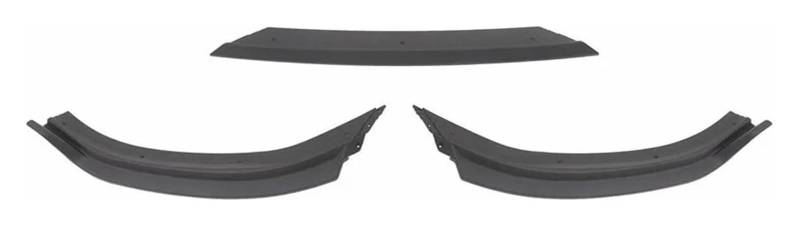 Front Stoßstange Für VW Für Polo MK5 MK6 6R 6C Für TSI Für TGI Für MPI 2011-2022 3 Teiliges Auto Frontstoßstangen Diffusor Separator Glanz Schwarz Spoilerlippen Set von GXSAI