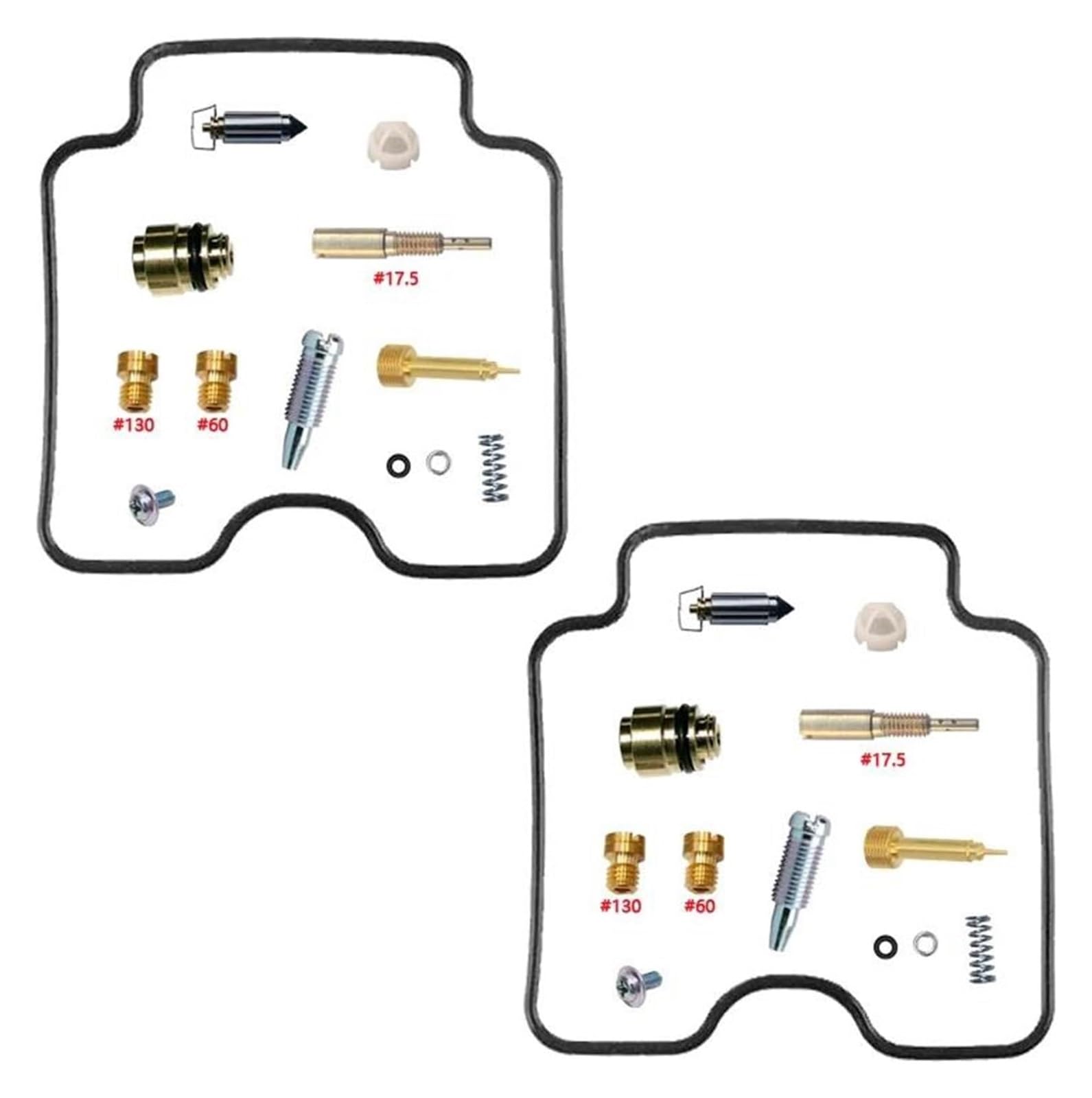 Motorrad Vergaser Reparatursatz Für Suzuki GS-E 500 GS500 GSE500 W/X/Y 1997-2000 Motorrad Vergaser Reparatur Mit Float & Membran Vergaser Reparatur Kit(Color 1) von GXSAI