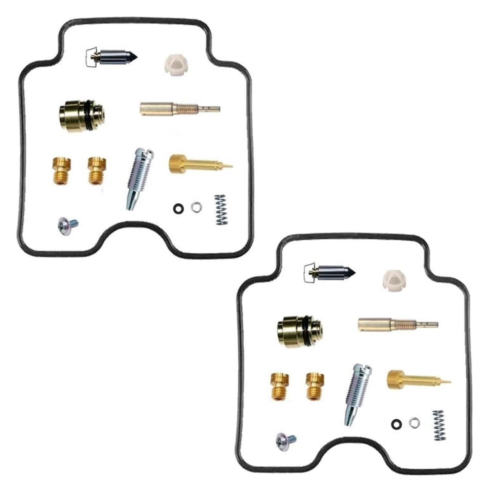 Motorrad Vergaser Reparatursatz Für Suzuki GS-E 500 GS500 GSE500 W/X/Y 1997-2000 Motorrad Vergaser Reparatur Rebuild Teile Schwimmermembran Carb Kits(Set 4) von GXSAI