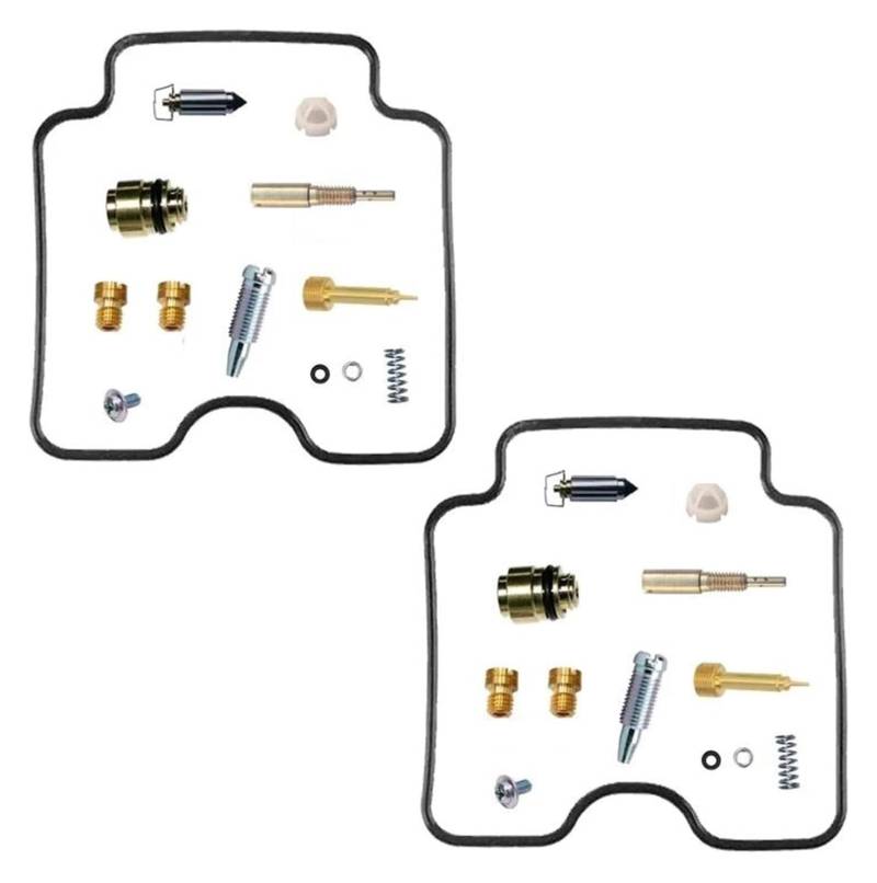 Motorrad Vergaser Reparatursatz Für Suzuki GS-E 500 GS500 GSE500 W/X/Y 1997-2000 Motorrad Vergaser Reparatur Rebuild Teile Schwimmermembran Carb Kits(Set 4) von GXSAI
