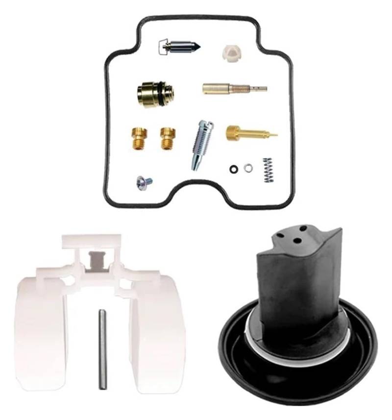 Motorrad Vergaser Reparatursatz Für Suzuki GS-E 500 GS500 GSE500 W/X/Y 1997-2000 Motorrad Vergaser Reparatur Rebuild Teile Schwimmermembran Carb Kits(Set 5) von GXSAI