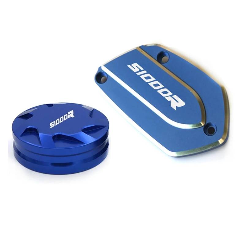 Abdeckung des Vorderen Und Hinteren Bremsflüssigkeitsbehälters Passend Für S1000 R 2020–2023 Motorrad Bremsflüssigkeitsdeckel(Blau) von GXTCJDM