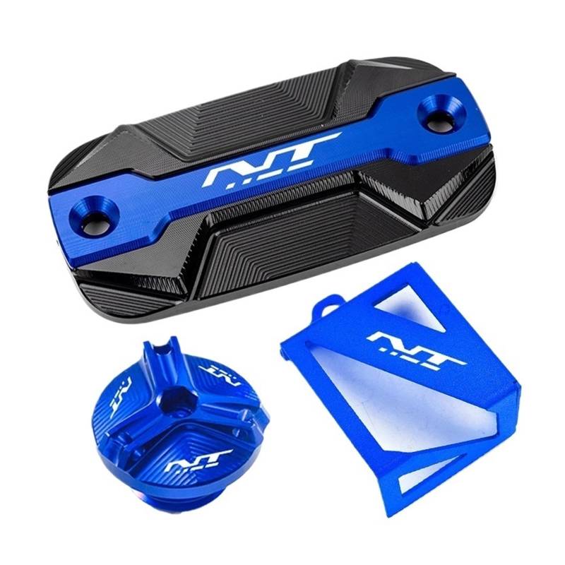 Bremsöltank-Abdeckungsschutz Motorfüller Passend Für NT1100 2023 2022 Motorrad Bremsflüssigkeitsdeckel(3 Blue) von GXTCJDM