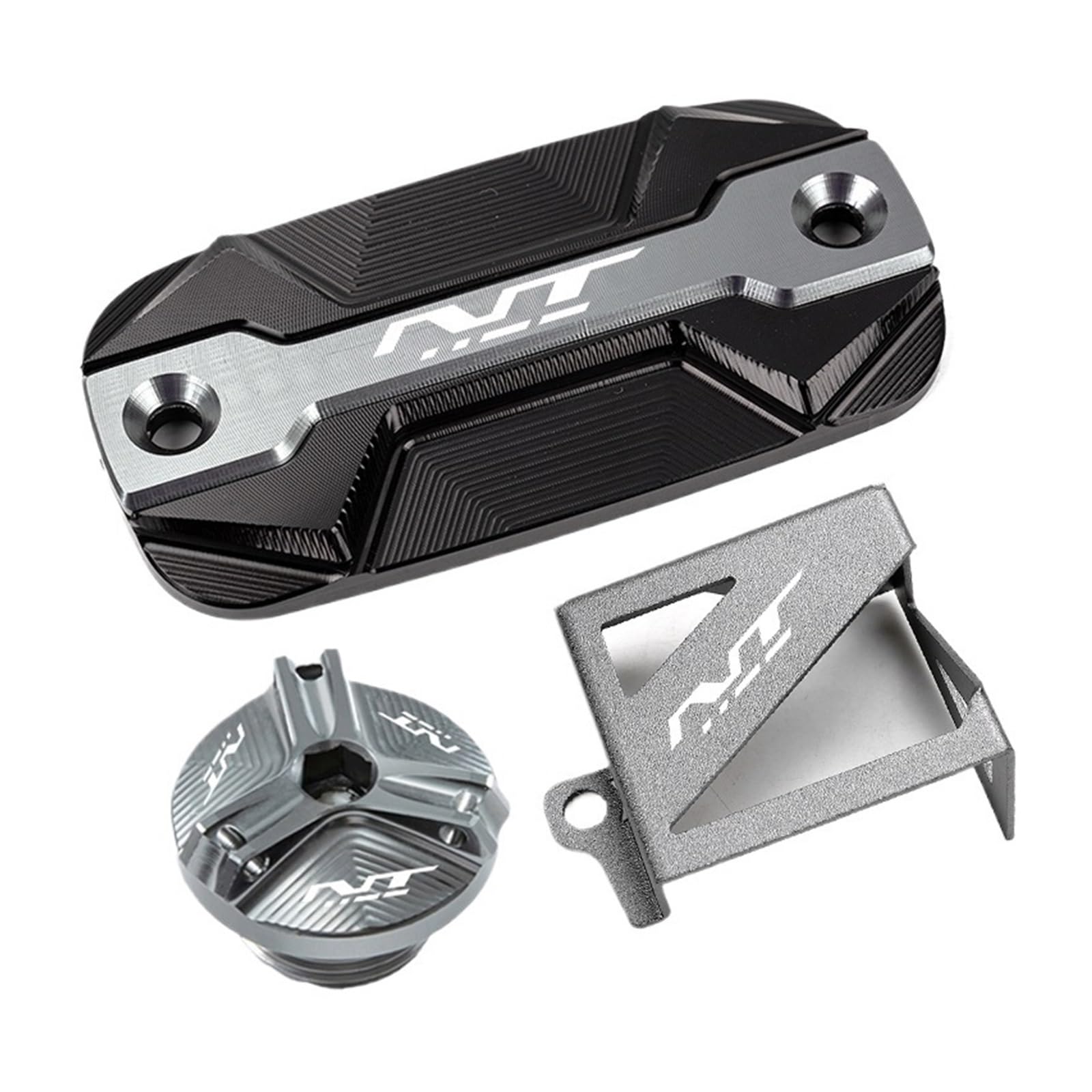 Bremsöltank-Abdeckungsschutz Motorfüller Passend Für NT1100 2023 2022 Motorrad Bremsflüssigkeitsdeckel(3 Grey) von GXTCJDM