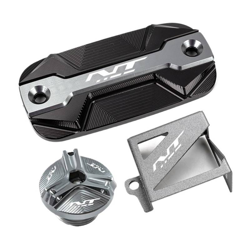 Bremsöltank-Abdeckungsschutz Motorfüller Passend Für NT1100 2023 2022 Motorrad Bremsflüssigkeitsdeckel(3 Grey) von GXTCJDM