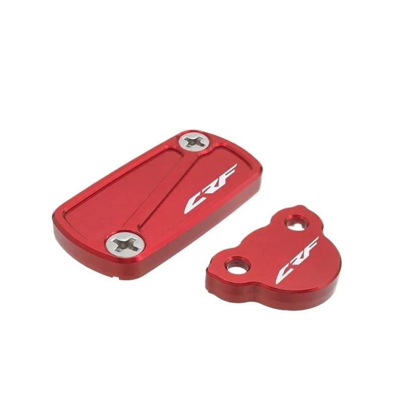 Geeignet Für CRF 300L 250F Vorne Hinten Brems Flüssigkeit Reservoir Abdeckung Motorrad Bremsflüssigkeitsdeckel(Red) von GXTCJDM
