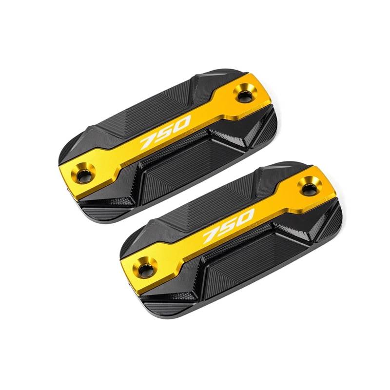 Geeignet Für FORZA750 2020-2024 Front Brake Reservoir Tank Caps Motoröl Füllstoff Abdeckung Motorrad Bremsflüssigkeitsdeckel(2 Gold) von GXTCJDM