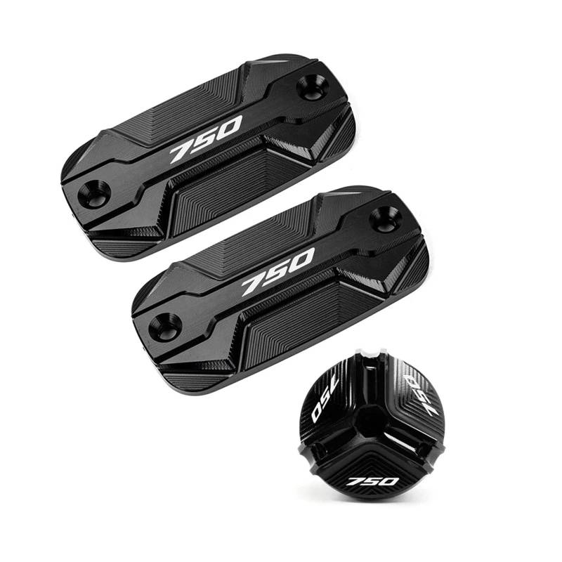 Geeignet Für FORZA750 NSS750 XADV 750 Vorne Brems Flüssigkeit Reservoir Abdeckung Motorrad Bremsflüssigkeitsdeckel(3 Black) von GXTCJDM