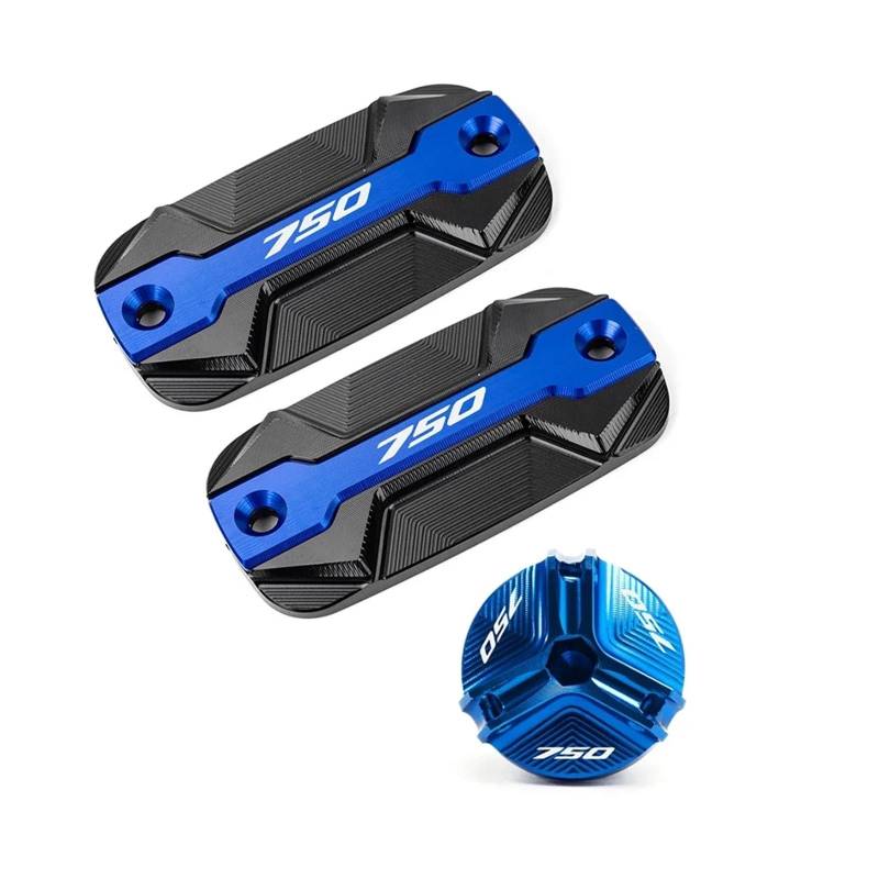 Geeignet Für FORZA750 NSS750 XADV 750 Vorne Brems Flüssigkeit Reservoir Abdeckung Motorrad Bremsflüssigkeitsdeckel(3 Blue) von GXTCJDM