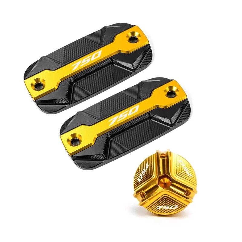 Geeignet Für FORZA750 NSS750 XADV 750 Vorne Brems Flüssigkeit Reservoir Abdeckung Motorrad Bremsflüssigkeitsdeckel(3 Gold) von GXTCJDM