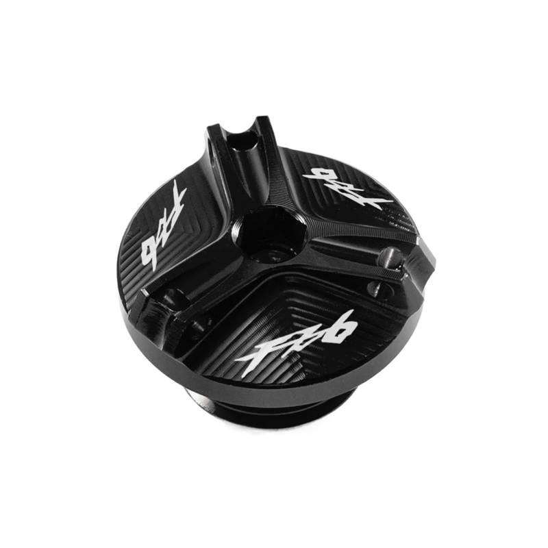 Geeignet Für FZ6 N/R/S Vordere Bremsflüssigkeitsbehälterkappe Und Motorfüllkappe Motorrad Bremsflüssigkeitsdeckel(M27 Black) von GXTCJDM