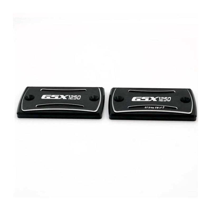 Geeignet Für GSX 1250FA 2010-2018 Vorne Bremse Kupplung Flüssigkeit Reservoir Abdeckung Motorrad Bremsflüssigkeitsdeckel(Black A Pair) von GXTCJDM