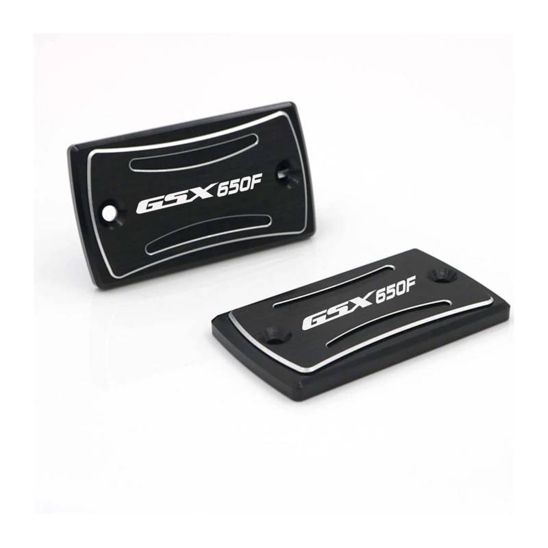 Geeignet Für GSX650 F 2008-2018 Vorne Bremse Kupplung Master Zylinder Flüssigkeit Reservoir Abdeckung Motorrad Bremsflüssigkeitsdeckel(Black 2 Pieces) von GXTCJDM
