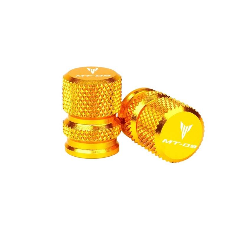 Geeignet Für MT-09 2015–2020 Öleinfülldeckel Vorne Hinten Bremsflüssigkeitsbehälterkappen Motorrad Bremsflüssigkeitsdeckel(Gold) von GXTCJDM