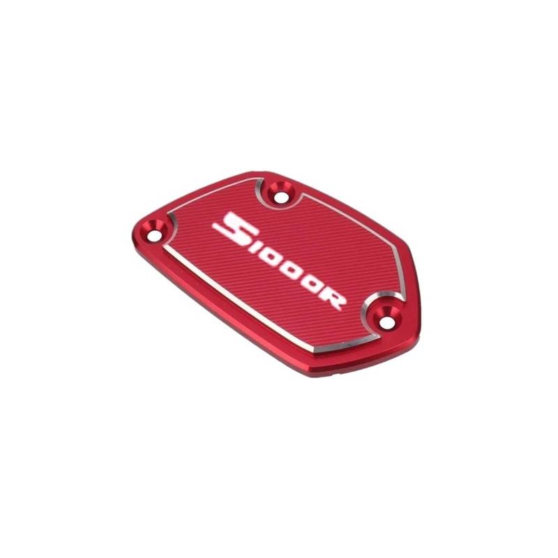 Geeignet Für S1000 R XR Front Brake Reservoir Flüssigkeit Öl Tank Abdeckung Motorrad Bremsflüssigkeitsdeckel(Red R) von GXTCJDM