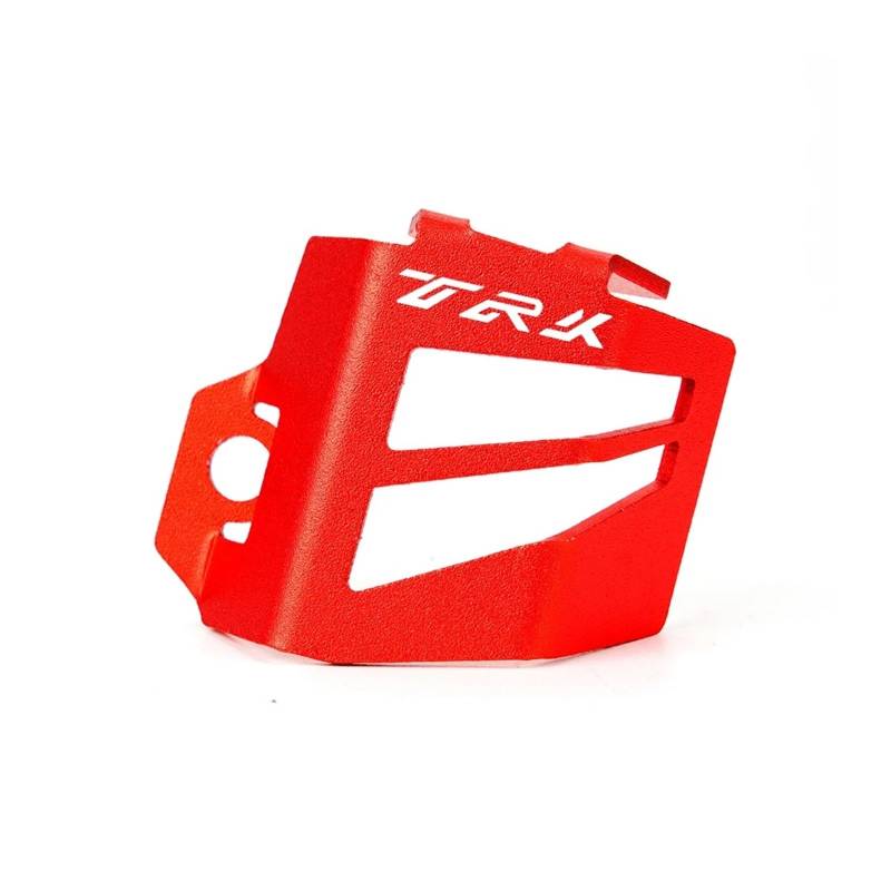 Geeignet Für TRK 502 X BJ500 Hinten Brems Flüssigkeit Reservoir Schutz Abdeckung Öl Tasse Protector Motorrad Bremsflüssigkeitsdeckel(Red T) von GXTCJDM