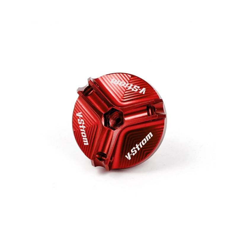 Geeignet Für Vstrom DL 650 250 1000/xt Vorderradbremsflüssigkeitsbehälter Öleinfülldeckel Motorrad Bremsflüssigkeitsdeckel(Red) von GXTCJDM