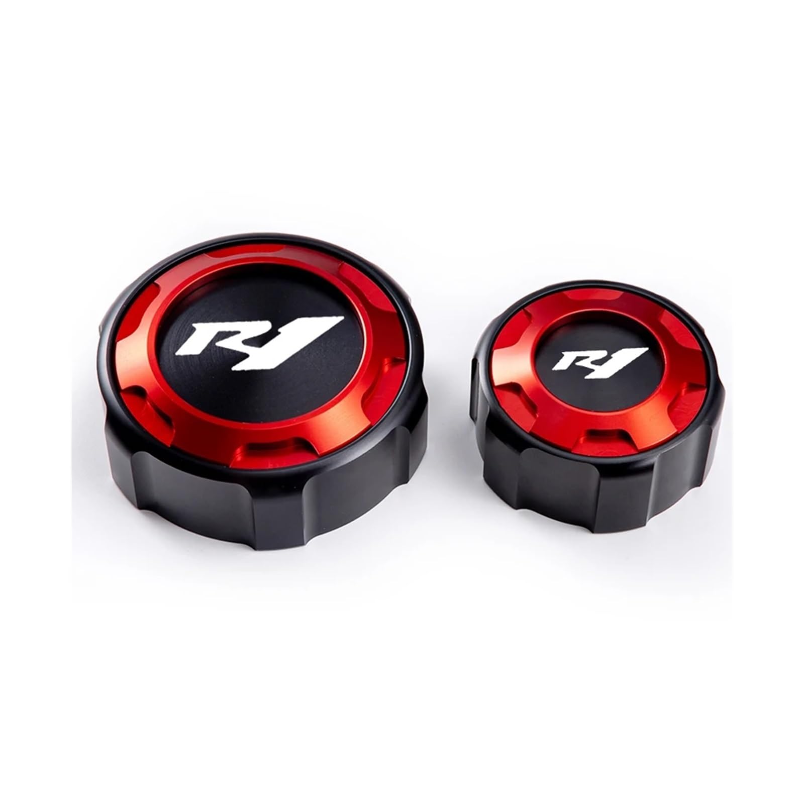 Geeignet Für YZF R1M R1 2009–2023 Vorder Und Hinterradbremsflüssigkeits Öleinfüllöffnungskappen Motorrad Bremsflüssigkeitsdeckel(2 red) von GXTCJDM