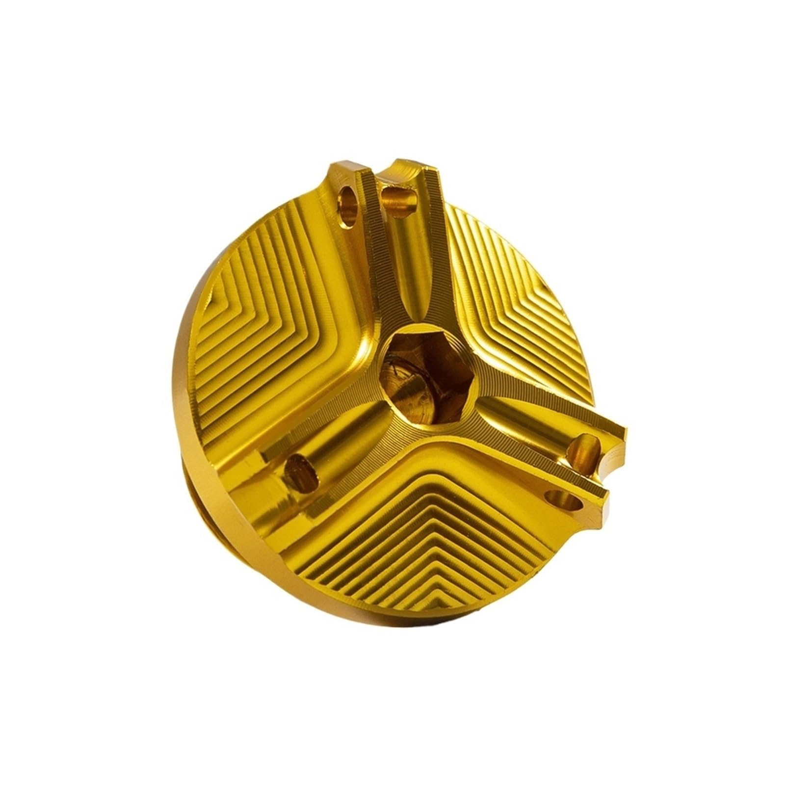Geeignet Für YZF R6 2010–2022 Vorder Und Hinterradbremse Tankdeckel Und Füllstoffabdeckung Motorrad Bremsflüssigkeitsdeckel(M2.7 Gold) von GXTCJDM