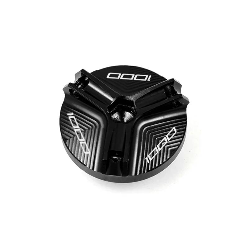 Geeignet Für Z 1000 2011-2024 Hinten Vorne Brems Flüssigkeit Motor Öl Füllstoff Abdeckung Motorrad Bremsflüssigkeitsdeckel(Schwarz) von GXTCJDM