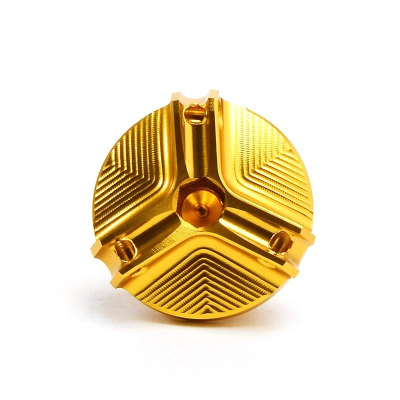 Geeignet Für Z 400 500 Hinten Vorne Brems Flüssigkeit Reservoir Kappe Motorrad Bremsflüssigkeitsdeckel(Gold) von GXTCJDM