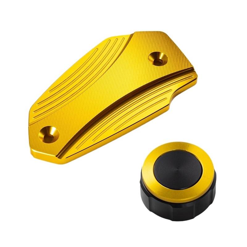 Geeignet Für Z 800 650 900 Hinten Vorne Brems Flüssigkeit Kraftstoff Abdeckung Zubehör Motorrad Bremsflüssigkeitsdeckel(2 Gold) von GXTCJDM