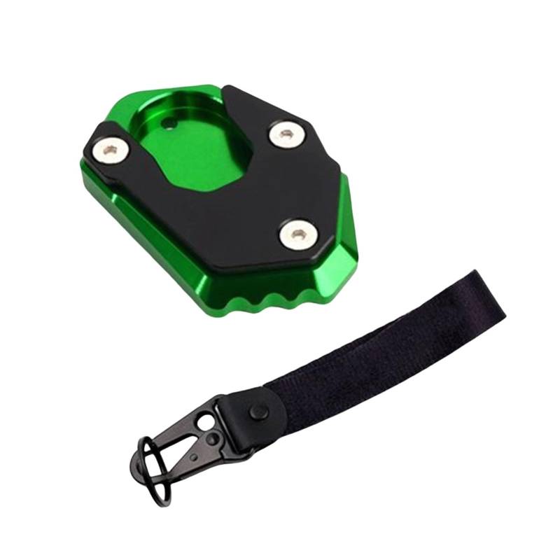 Geeignet Für ZX 6R 10R Schlüsselanhänger Ständer Fußverlängerung Seitenständer Vergrößerungspad Motorrad Seitenständer Vergrößern(Green) von GXTCJDM