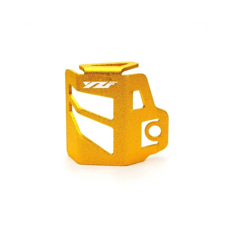 Motorrad CNC Hinten Brems Flüssigkeit Reservoir Schutz Geeignet Für YZF Motorrad Bremsflüssigkeitsdeckel(Gold) von GXTCJDM