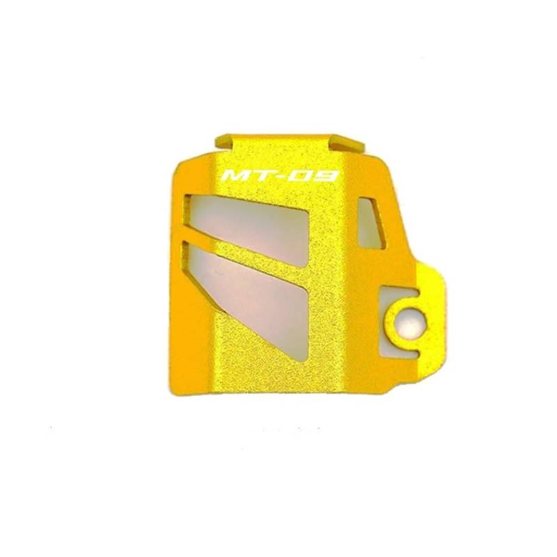 Motorrad Hinten Brems Flüssigkeit Reservoir Abdeckung Schutz Passend Für MT 07 09 Motorrad Bremsflüssigkeitsdeckel(Gold 09) von GXTCJDM
