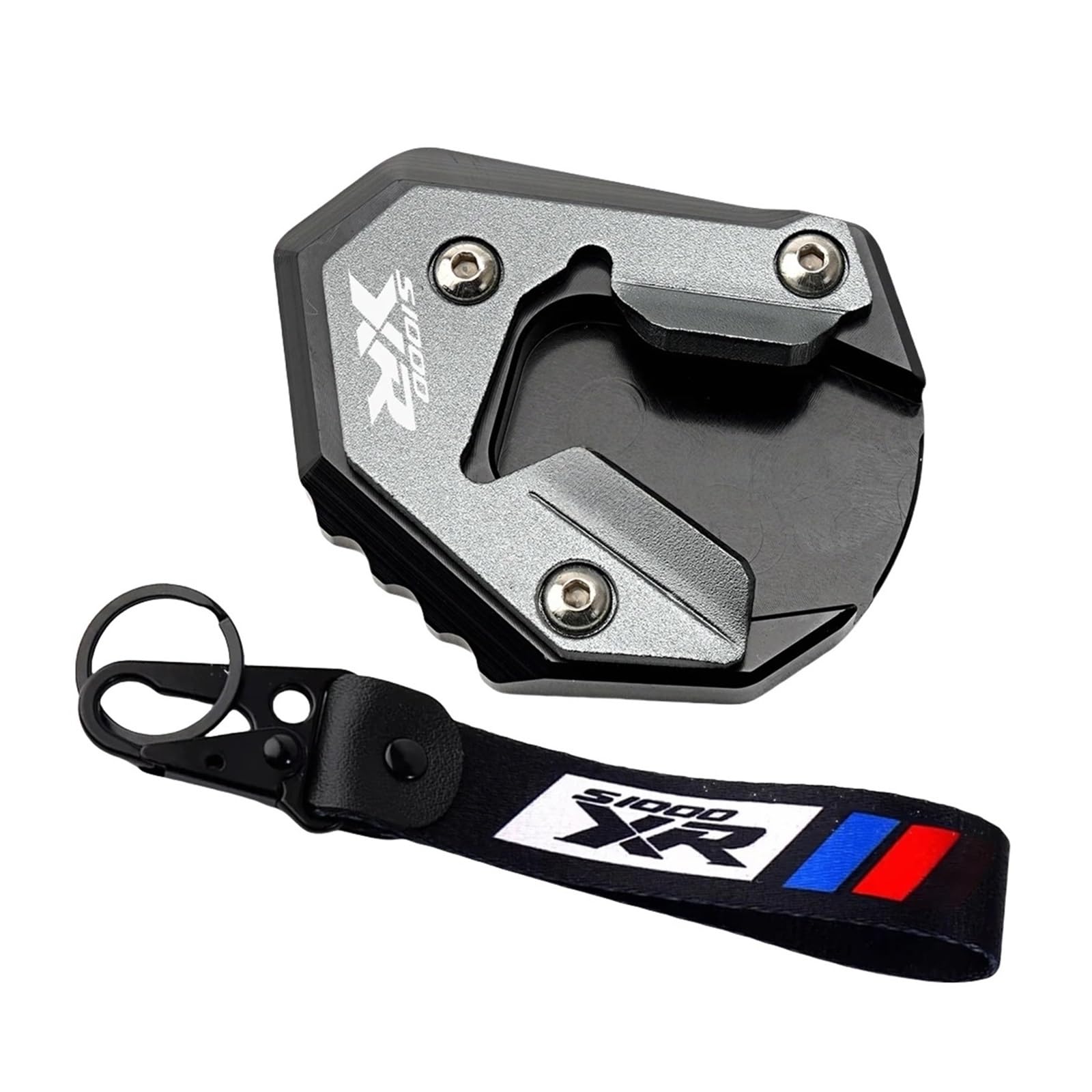 Motorrad-Schlüsselanhänger Ständer-Vergrößerungsplatte Passend Für S1000XR 2017–2019 Motorrad Seitenständer Vergrößern(Grey 2) von GXTCJDM