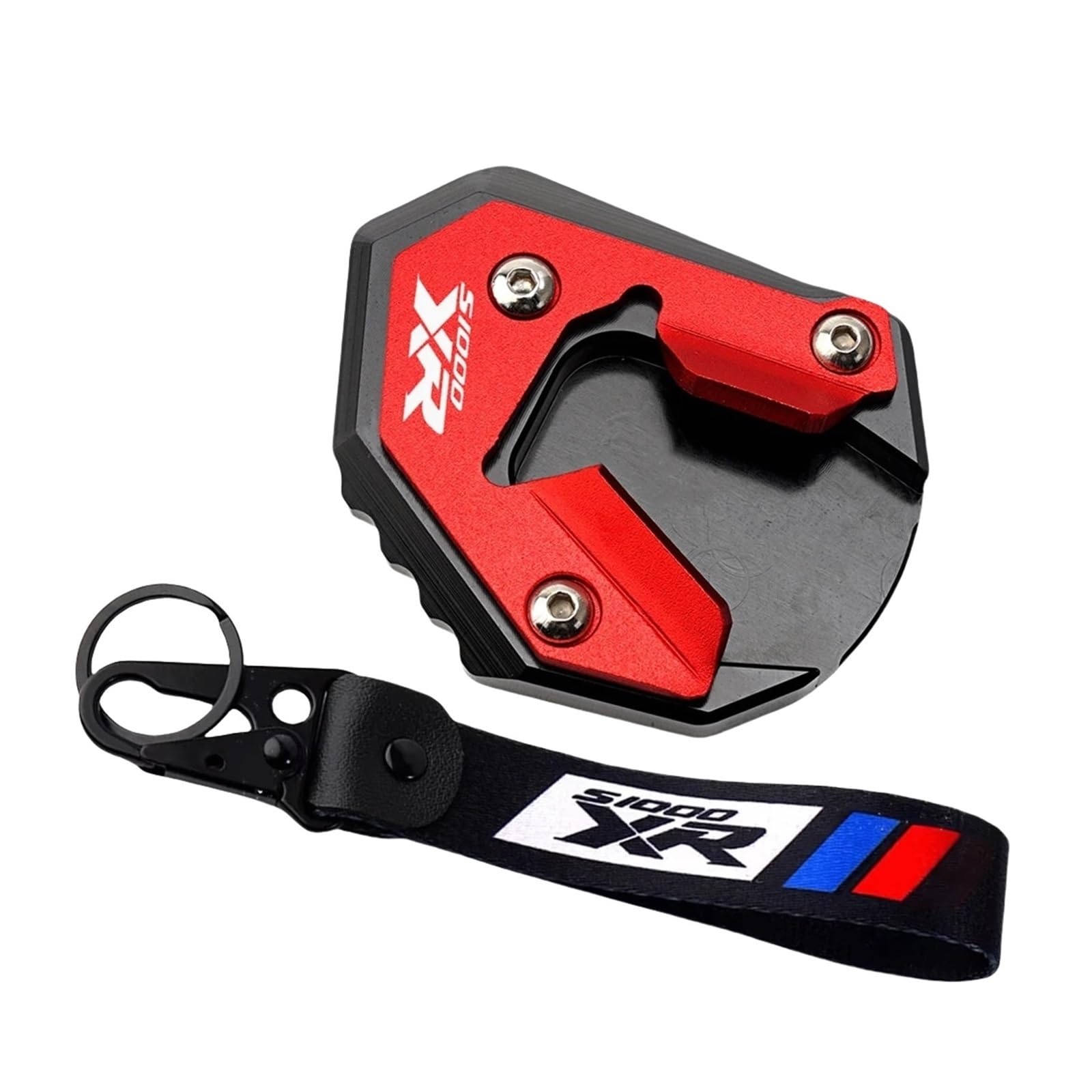 Motorrad-Schlüsselanhänger Ständer-Vergrößerungsplatte Passend Für S1000XR 2017–2019 Motorrad Seitenständer Vergrößern(Red 2) von GXTCJDM