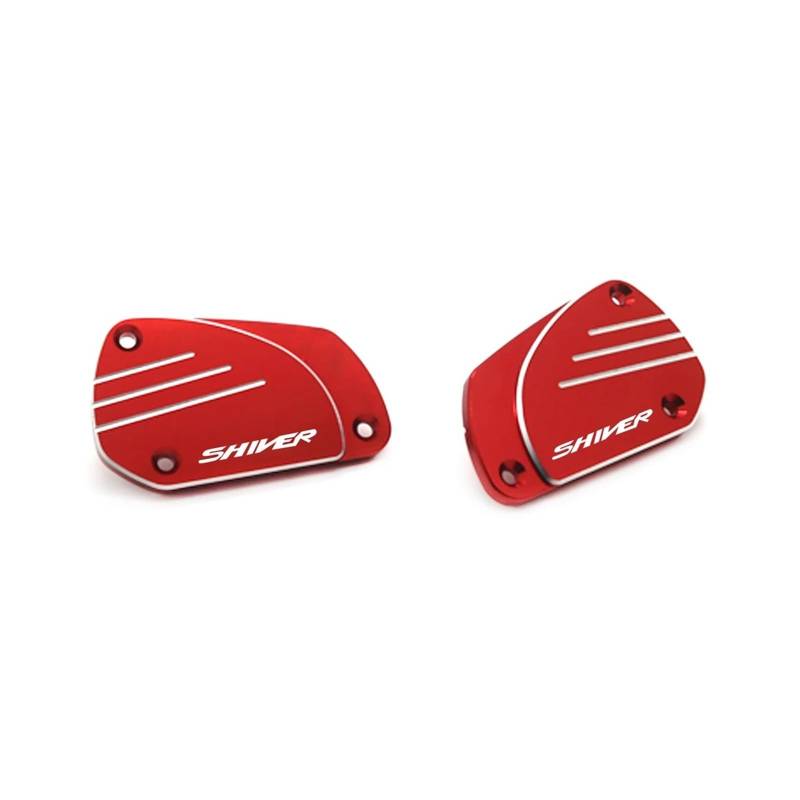 Vorne Brems Flüssigkeit Reservoir Abdeckung Geeignet Für Shiver 900 GT Master Zylinder Tank Motorrad Bremsflüssigkeitsdeckel(Red) von GXTCJDM