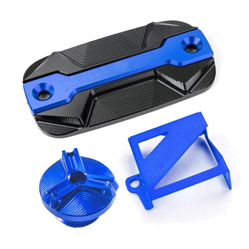 Vorne Hinten Brems Flüssigkeit Reservoir Abdeckung Geeignet Für NT 1100 2021-2024 Schutz Öl Füllstoff Motorrad Bremsflüssigkeitsdeckel(1Set-Blue) von GXTCJDM