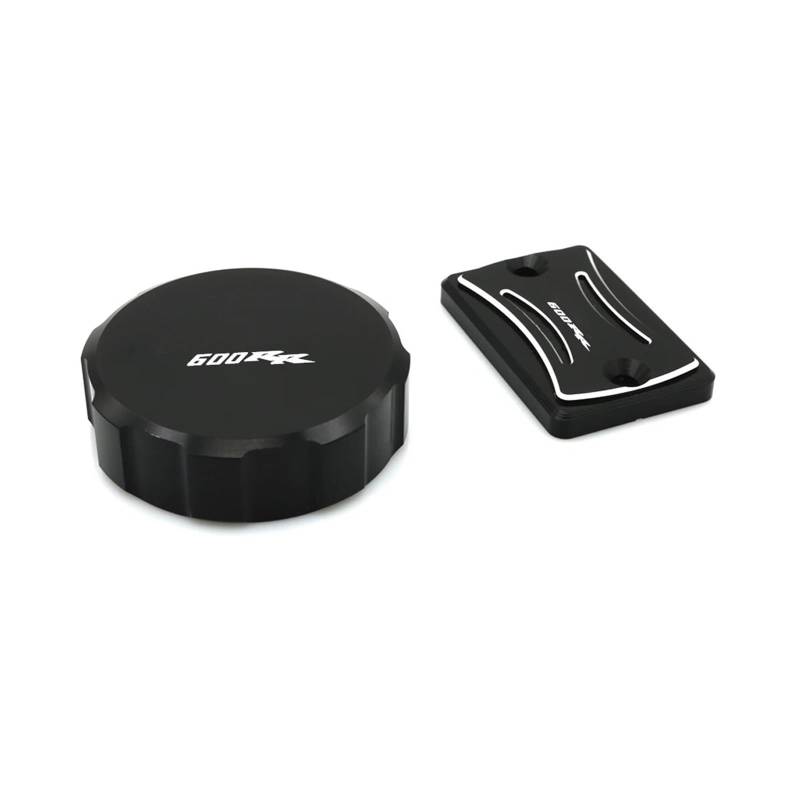 Vorne Hinten Brems Master Zylinder Öl Flüssigkeit Abdeckung Geeignet Für CBR 600RR 2007-2021 Motorrad Bremsflüssigkeitsdeckel(Schwarz) von GXTCJDM