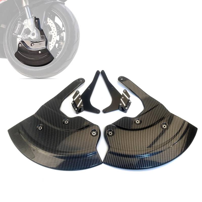 GYMARK Motorrad-Vorderradbremssattelabdeckungen für B-MW S1000RR S1000R M1000RR M1000R 2019-2024 Motorrad-Vorderrad-Kühlerschutz (A-Schwarz) von GYMARK